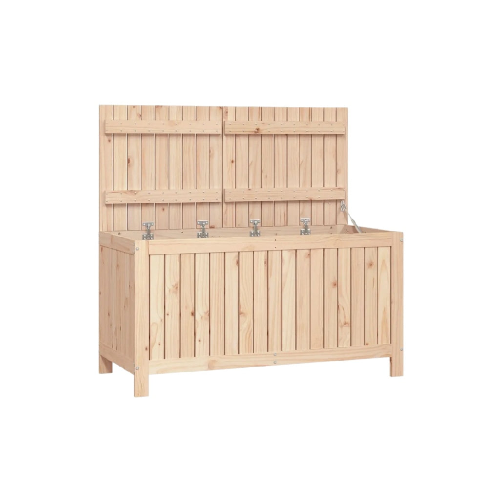 Coffre de rangement extérieur en bois - pour stockage en plein air - 150 x 50 x 100